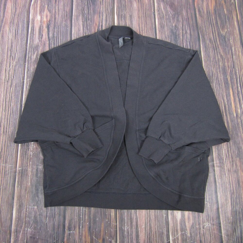 Sweaty Betty London Charcoal Grey Kimono Style Cardigan Sweatshirt Size S